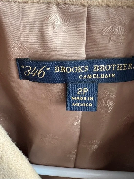 Brooks Brothers "346" Women’s 100% Camel Hair Blazer in 2P (Petite) - Picture 10 of 12